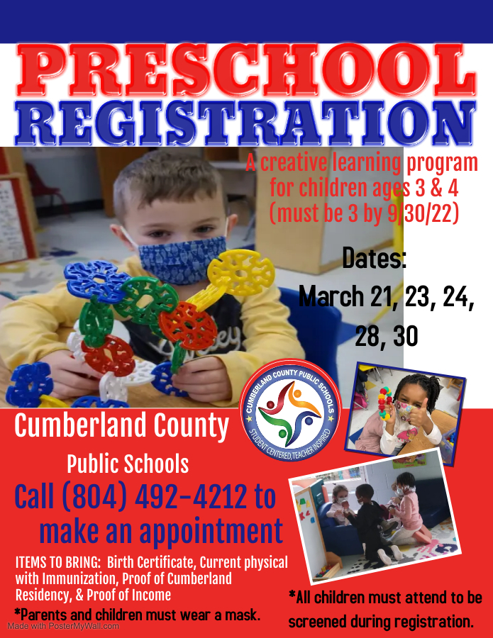 CCES 2022-2023 Pre-Kindergarten Registration is Open!