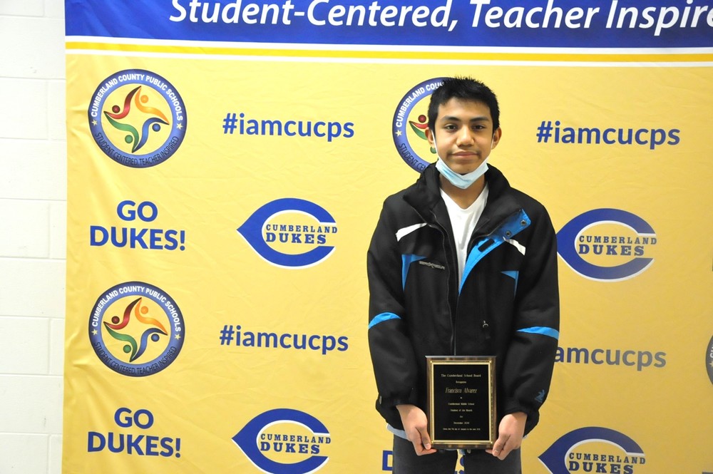 CuCPS Students of the Month Recognized at January Meeting