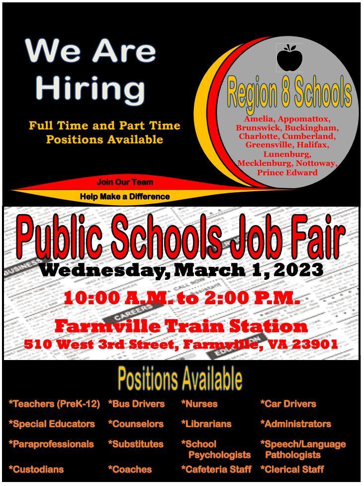 Region 8 Job Fair Flyer