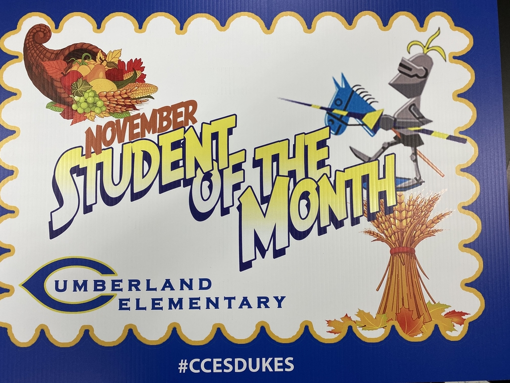 November student of the month sign