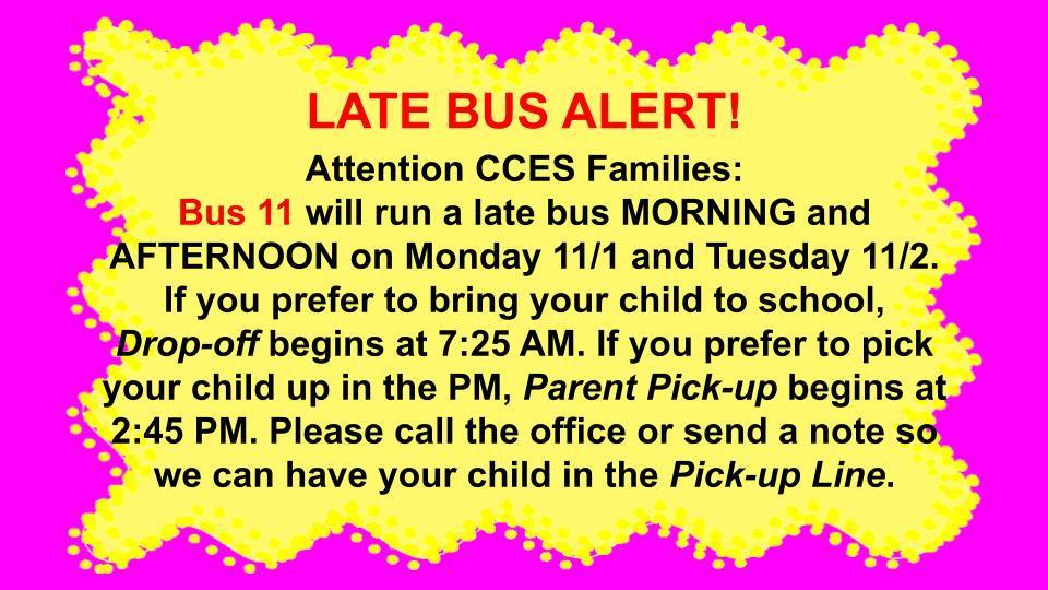 Bus 11 alert