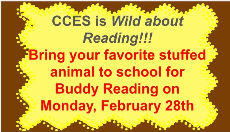 bring your favorite stuffed animal to school on Monday February 28 